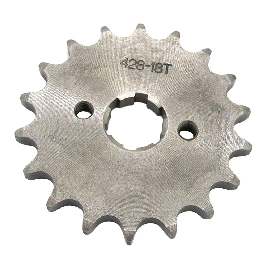 18T 428 Chain/Pitch Front Sprocket Cog Pit/Trail/Dirt bike ATV Quad 20mm