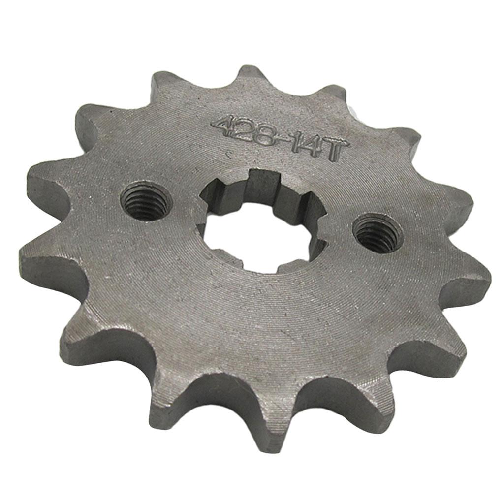 14T 428 Chain/Pitch Front Sprocket Cog Pit/Trail/Dirt bike ATV Quad 17mm