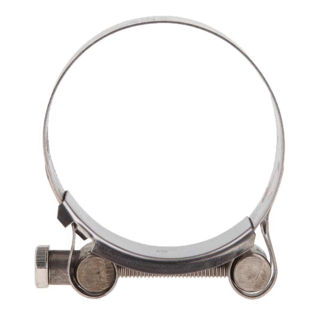 Universal Motorcycle Exhaust Clamp Clip - Stainless Steel 68-73mm