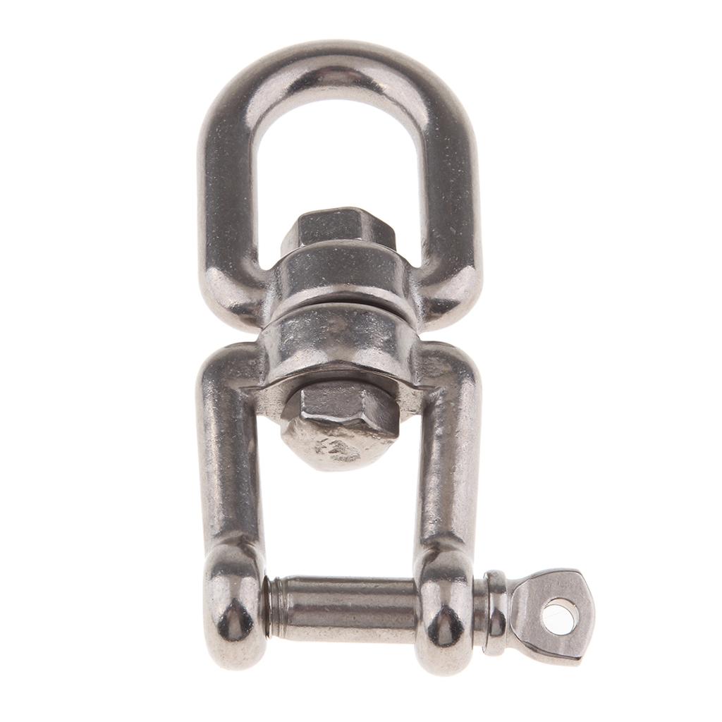 Stainless Steel Marine Boat Anchor Swivel Shackle Connector Jaw 8mm