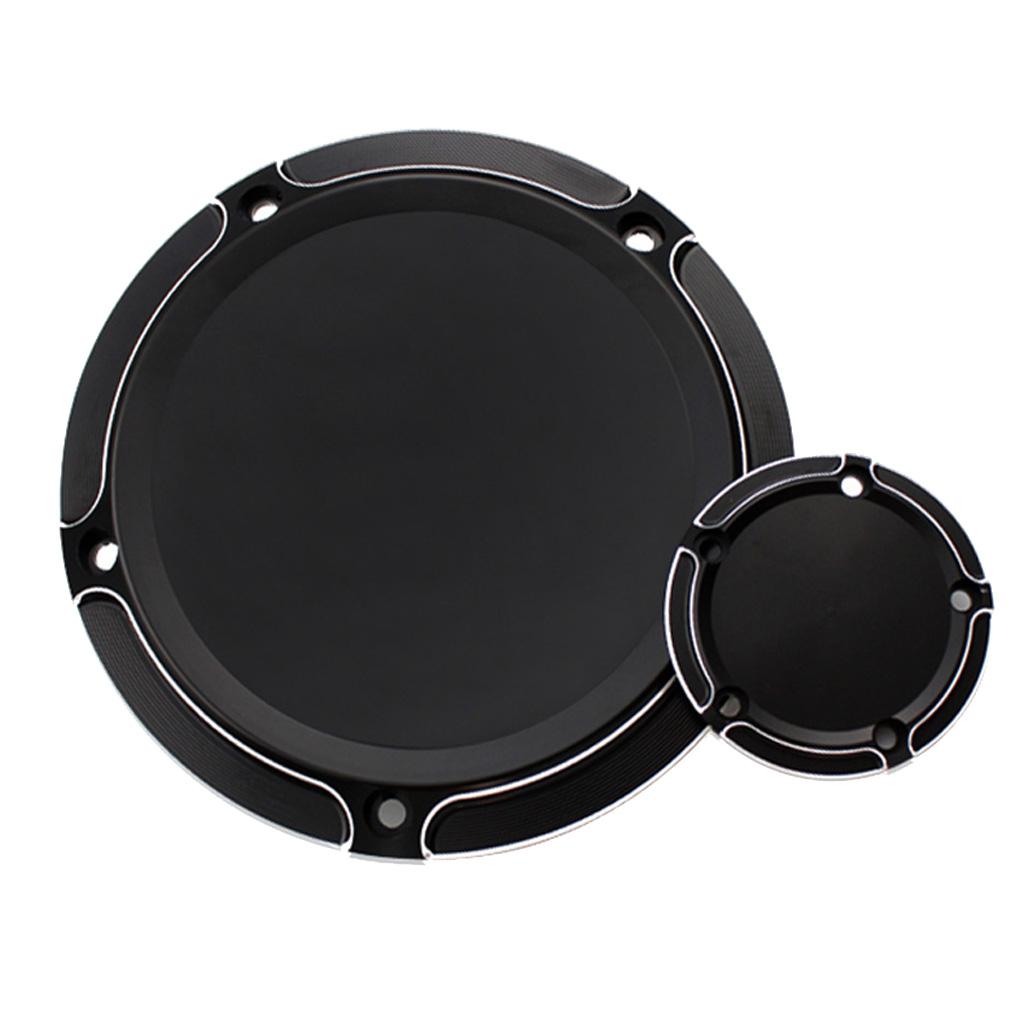 Motorcycle Black Timing Accessories Engine Derby Timer Cover For Harley XL 883 1200 (Set of 2pcs)