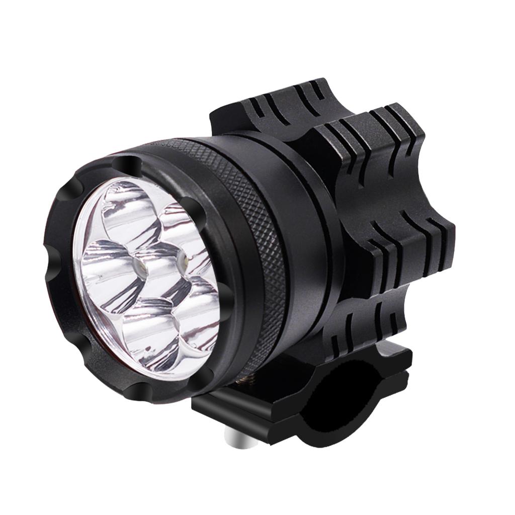 Motorcycle 6x 5W LED Headlight Continuous Front Head Lamp With Switch