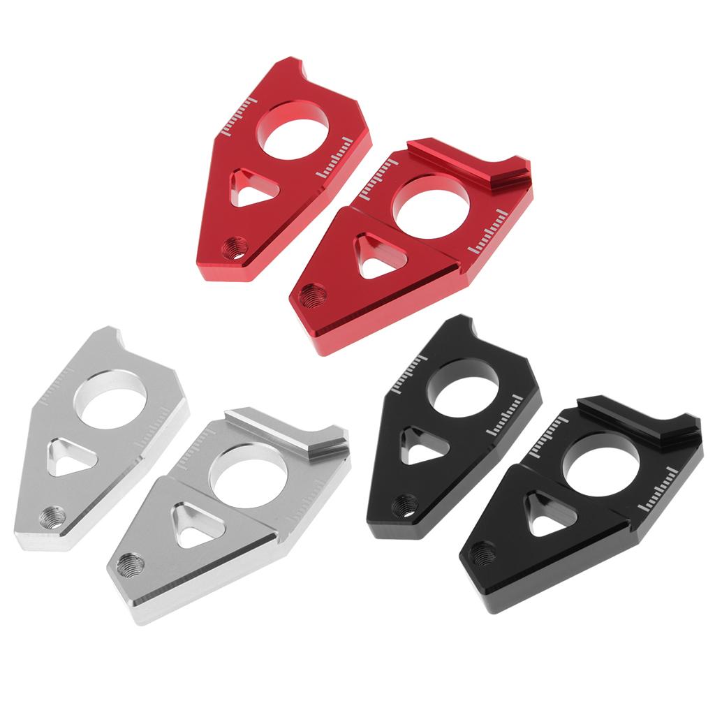 Motorcycle Rear Axle Chain Adjuster For YAMAHA TMAX530 FZ8 FZ1 YZF R1 Black