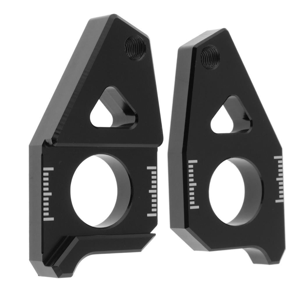 Motorcycle Rear Axle Chain Adjuster For YAMAHA TMAX530 FZ8 FZ1 YZF R1 Black