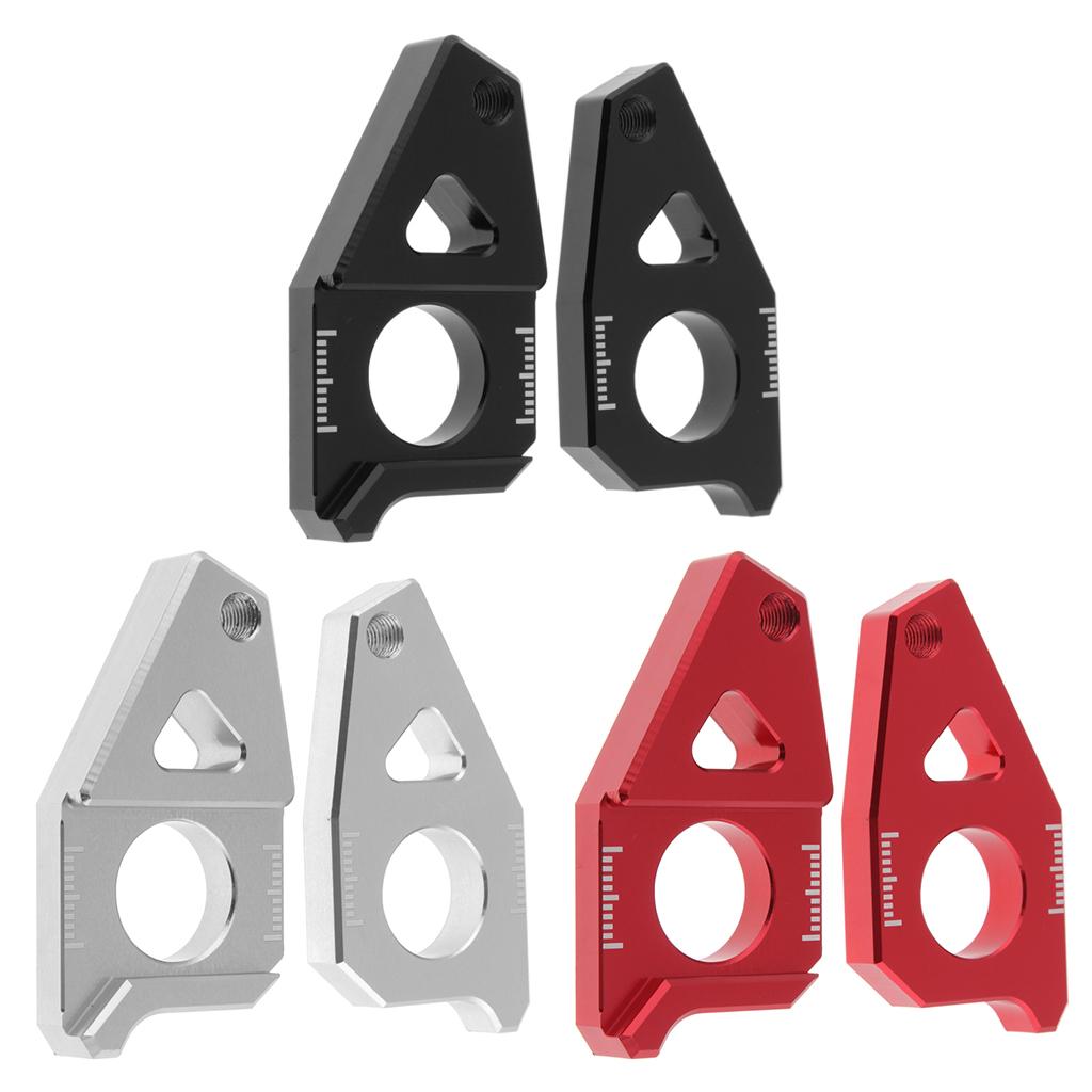 Motorcycle Rear Axle Chain Adjuster For YAMAHA TMAX530 FZ8 FZ1 YZF R1 Black