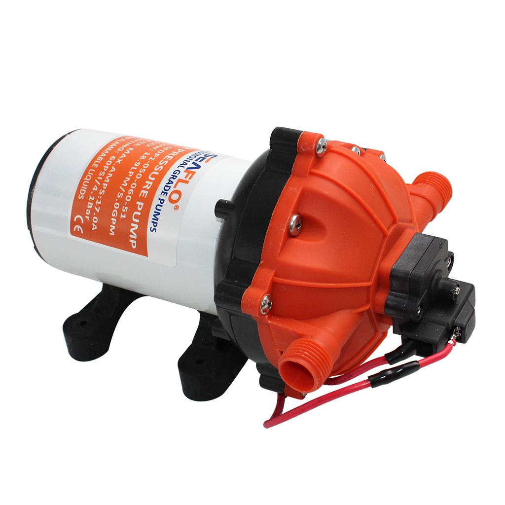 SEAFLO 24V Water Pressure Diaphragm Pump 18.9L/M 5.0GPH 60PSI Boat Marine RV