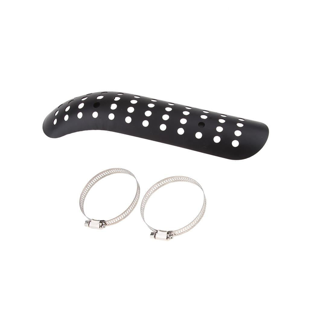 Universal Motorcycle Exhaust Muffler Heat Shield for Chopper Cafe Racer