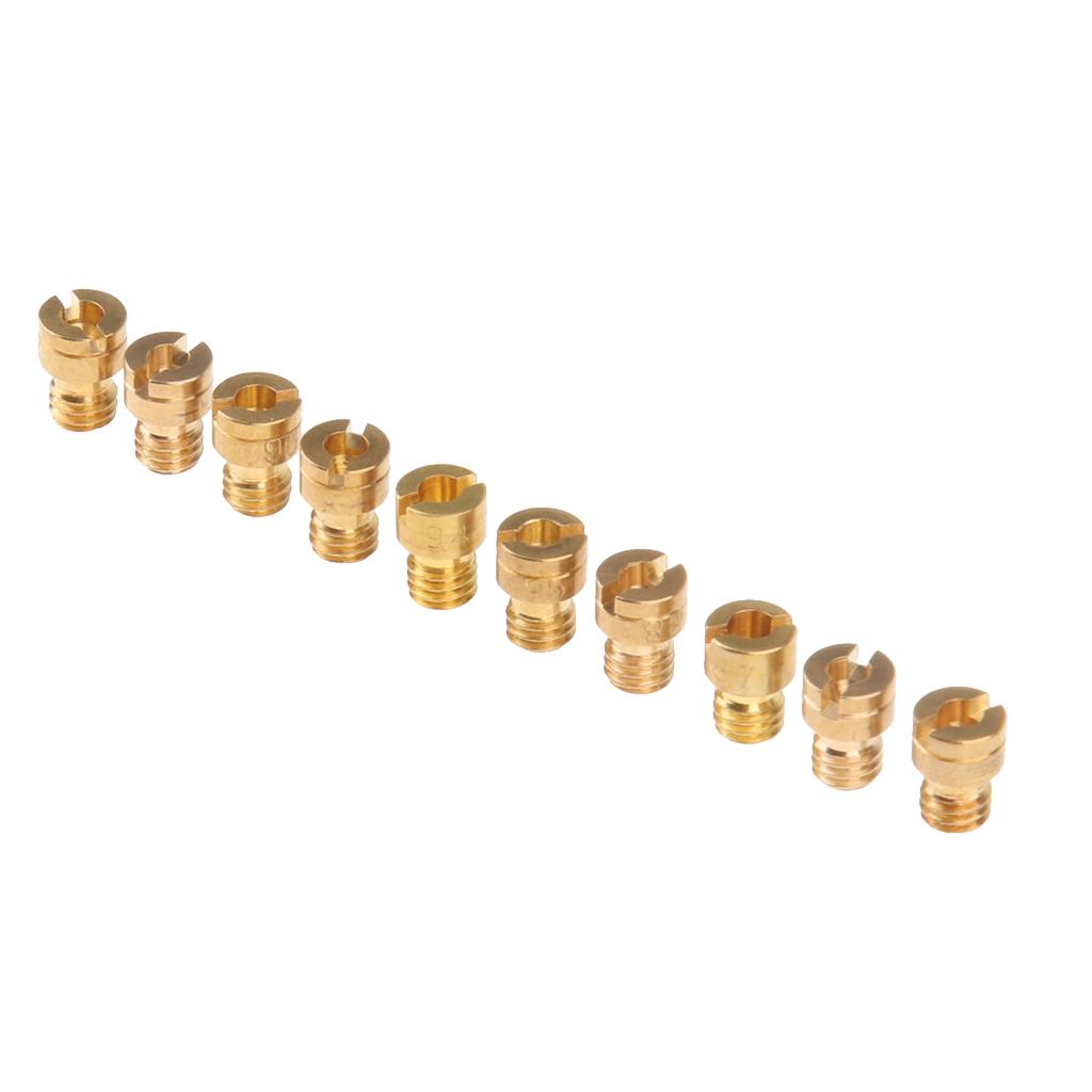 10Pcs Carburetor Carb Main Round Fuel Jet Size 78 80 82 85 87 88 90 92 94 95
