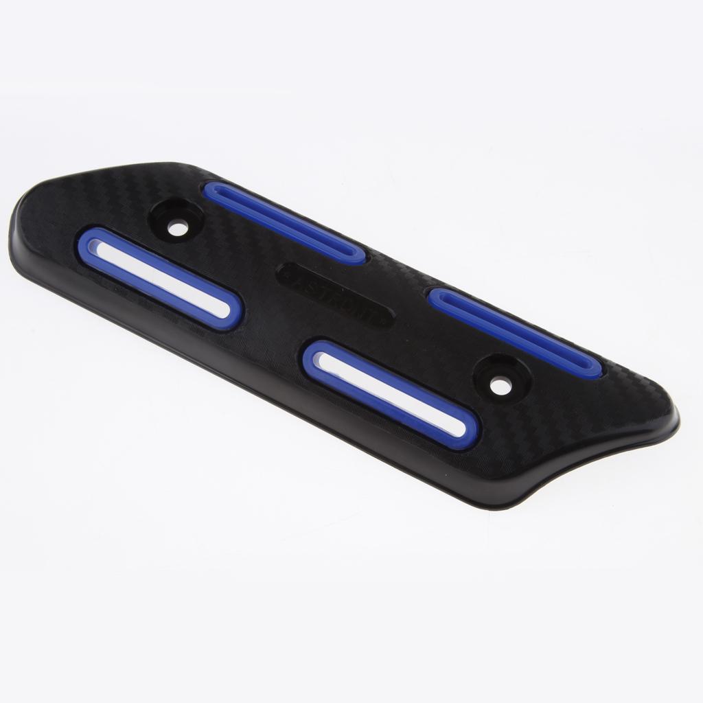 Motorcycle Exhaust Link Pipe Heat Shield Link Tube Protector Cover Blue