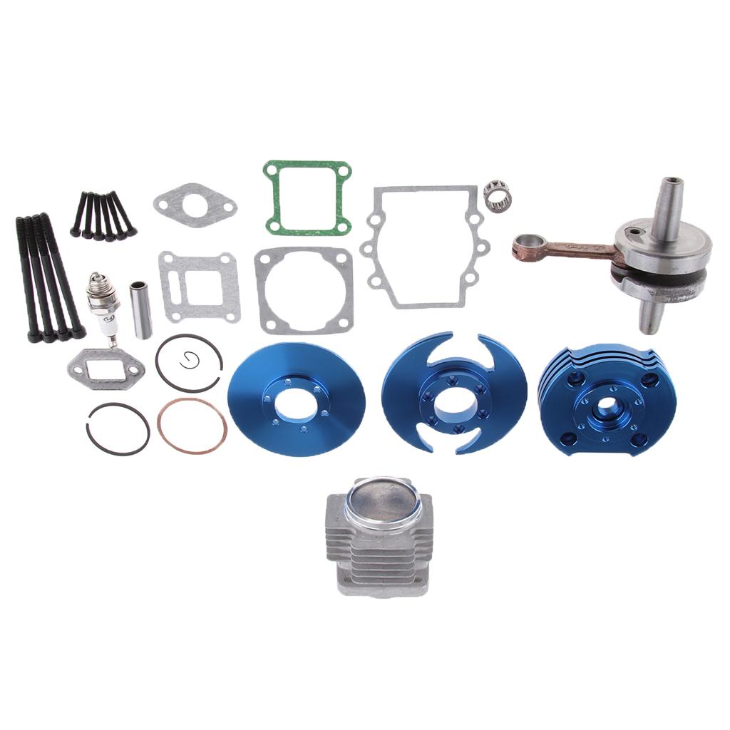 Engine Cylinder Head Cover Case Refit Kit for50cc Mini Dirt Pocket Bike Blue
