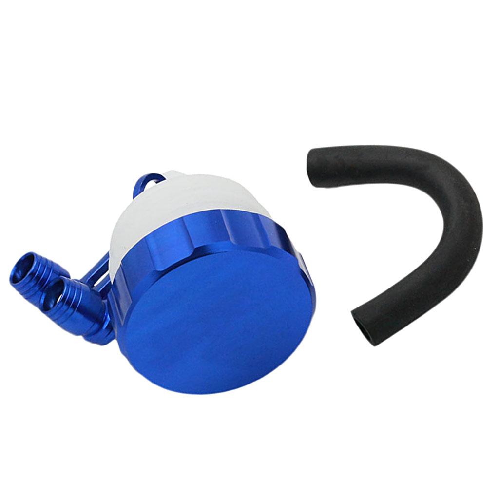 Universal Motorcycle Brake Clutch Oil Cup Cylinder Fluid Reservoir Blue