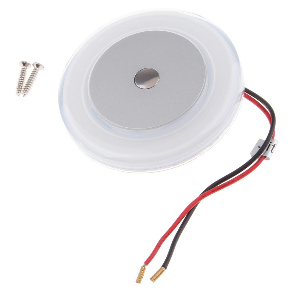 Upgraded Super Bright10-30V LED RV Ceiling Dome Light Boat Interior Lighting with Touch Switch for Trailer Camper Car RV Boat (WarmWhite)