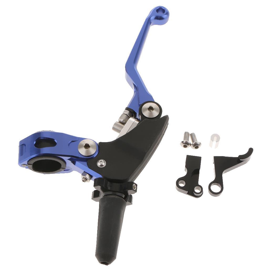 Blue Left 7/8 Clutch Brake Handle Levers Perch For Honda CR80/CR85/CR125/CR250/CR500 Pit Dirt Motor Bike Motocross