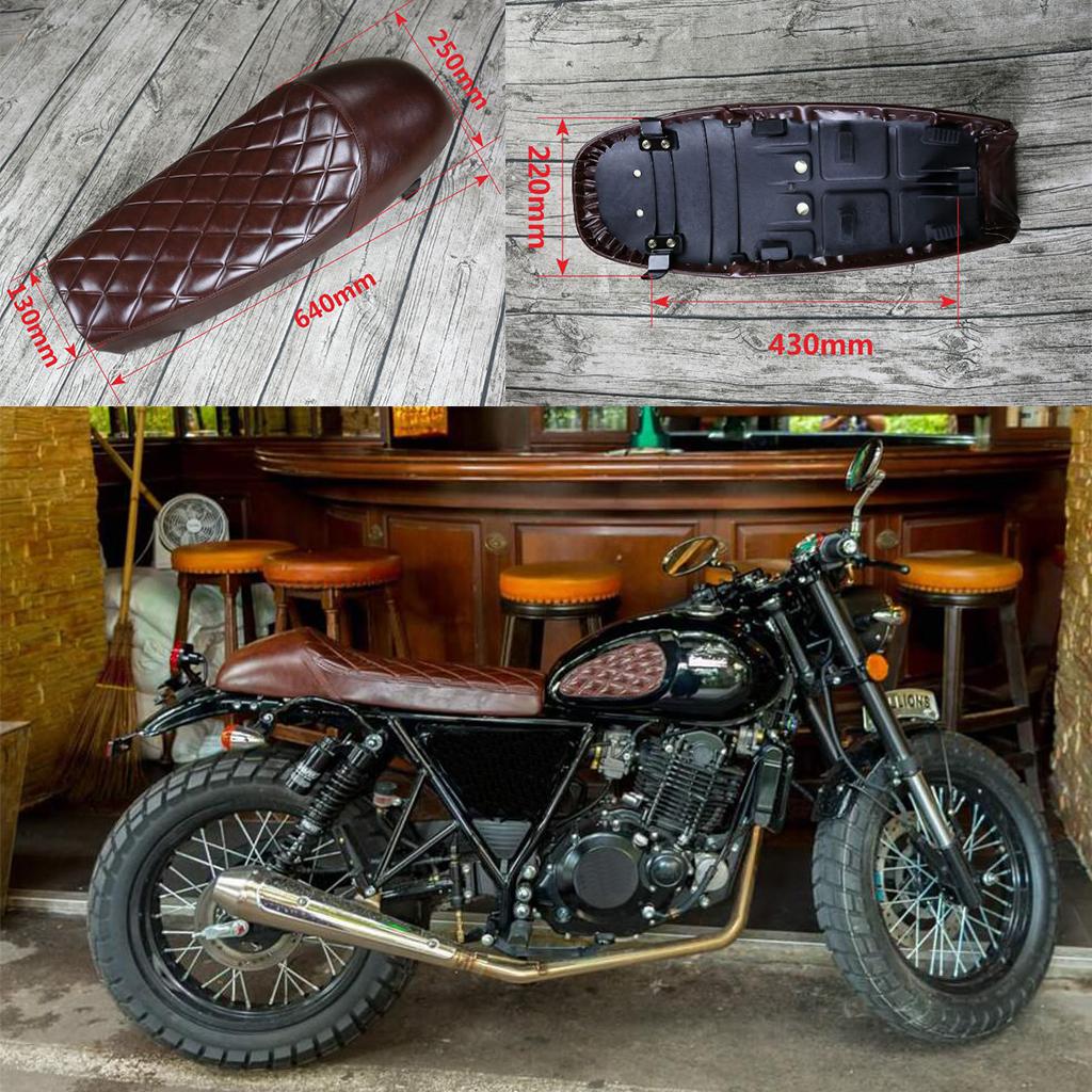 Motorcycle Hump Saddle Style Cafe Racer Vintage Seat Cushion Universal
