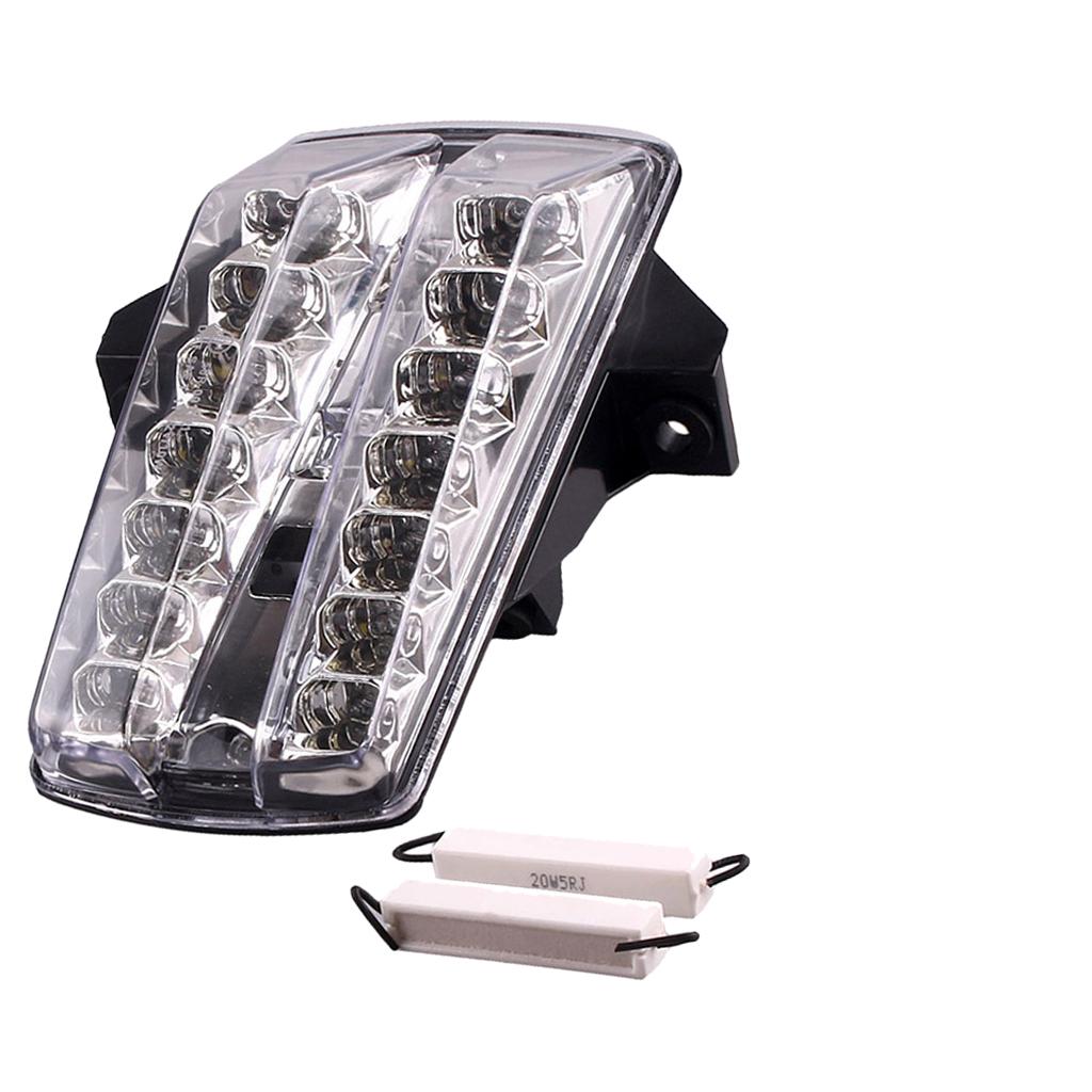 Motorcycle LED Brake Tail Light for Suzuki SV650 2004-2008 Transparent