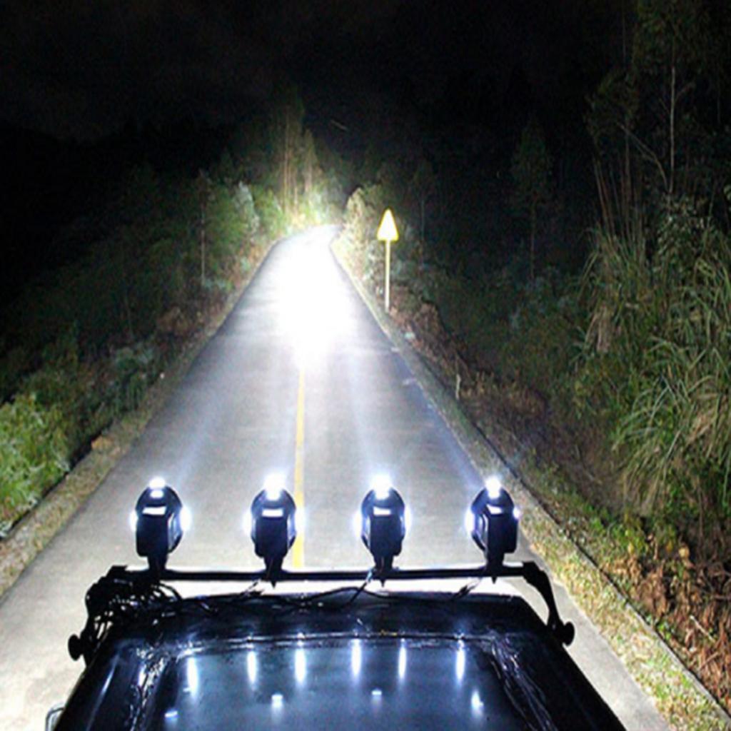 9'' 100W Flood Driving Lights HID Xenon 12V Trucks SUV Spot Work Light Black