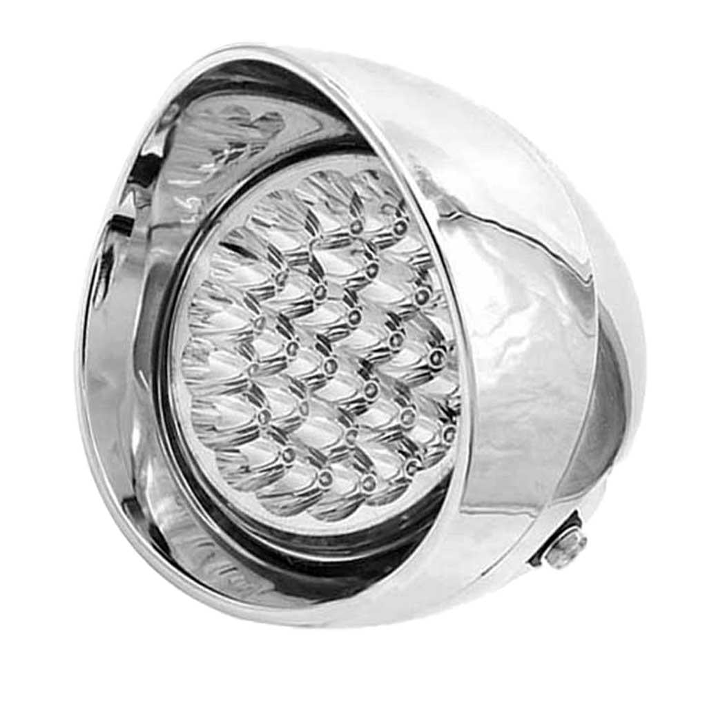 Ultra Bright LED Motorcycle Headlight for Harley Retro Stryle 12V/55W Silver