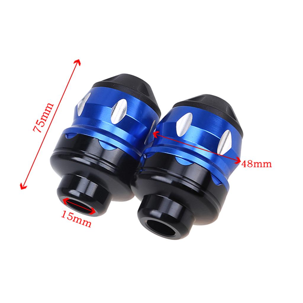 CNC Motorbike Front Fork Cup Frame Slider Crash Guard Protector Black
