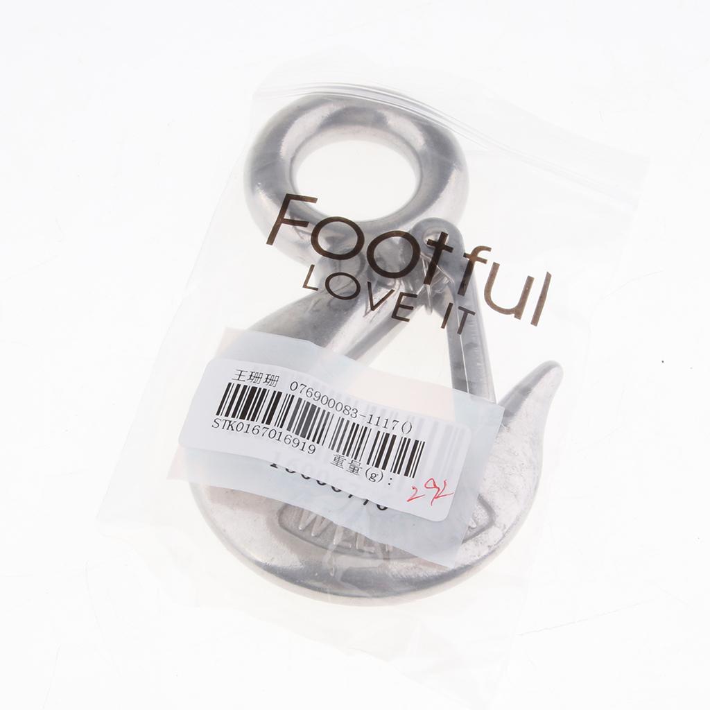 Stainless Steel Clevis Safety Latch Hook Latch for Winch Cable UTV/ATV 1.0T