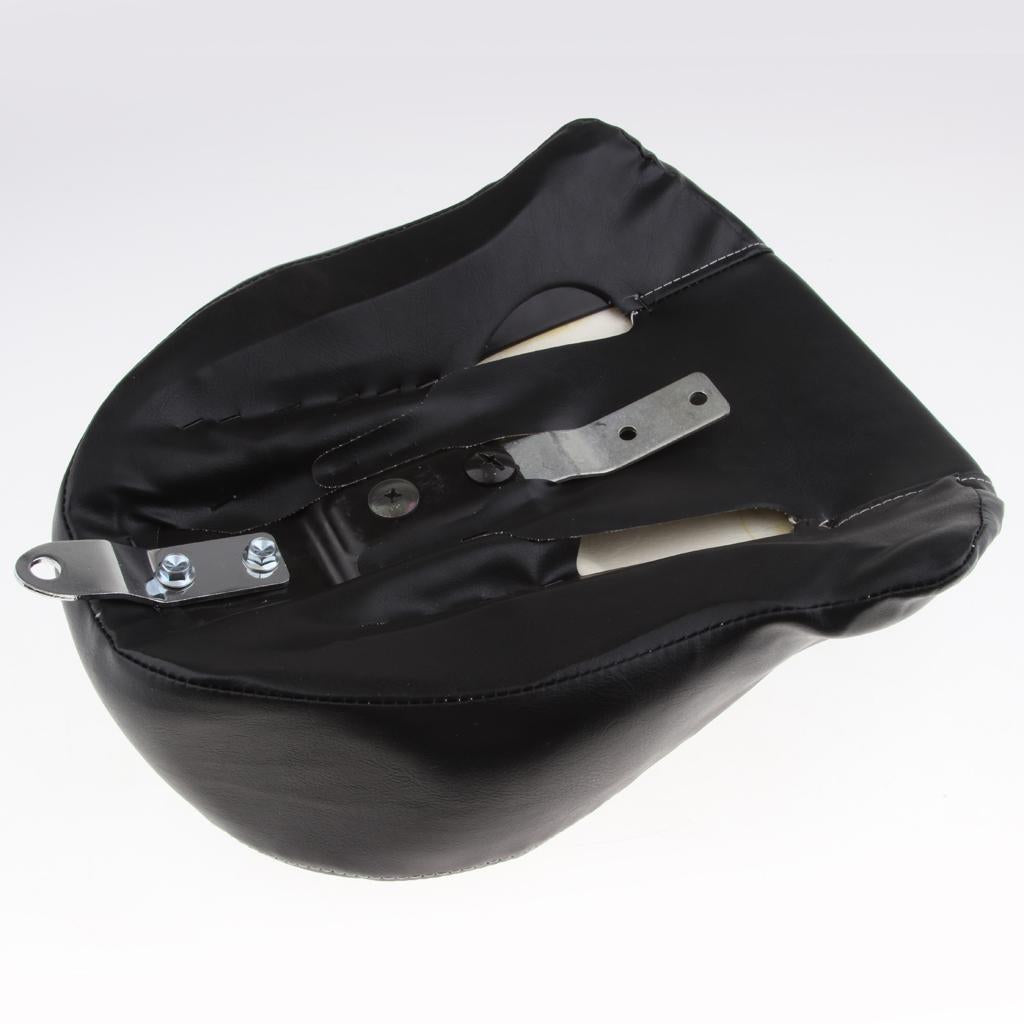 Black Soft Leather Rear Passenger Pillion Seat for Harley Sportster XL 883