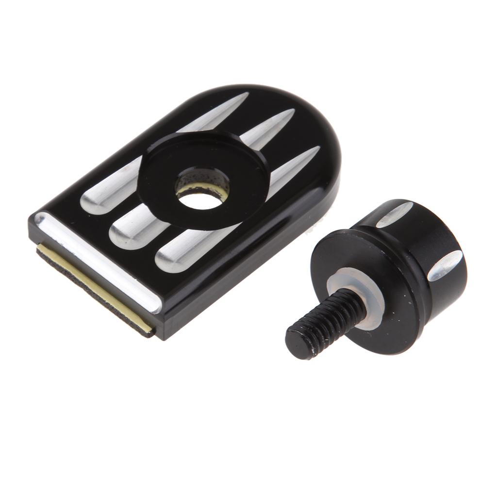 Alloy Seat Bolt Tab Screw Mount Knob Cover Kit for Harley Motorcycle