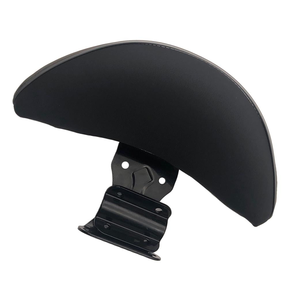 PU Leather Motorcycle Leather Rear Passenger Back Rest Backrest Pad Black