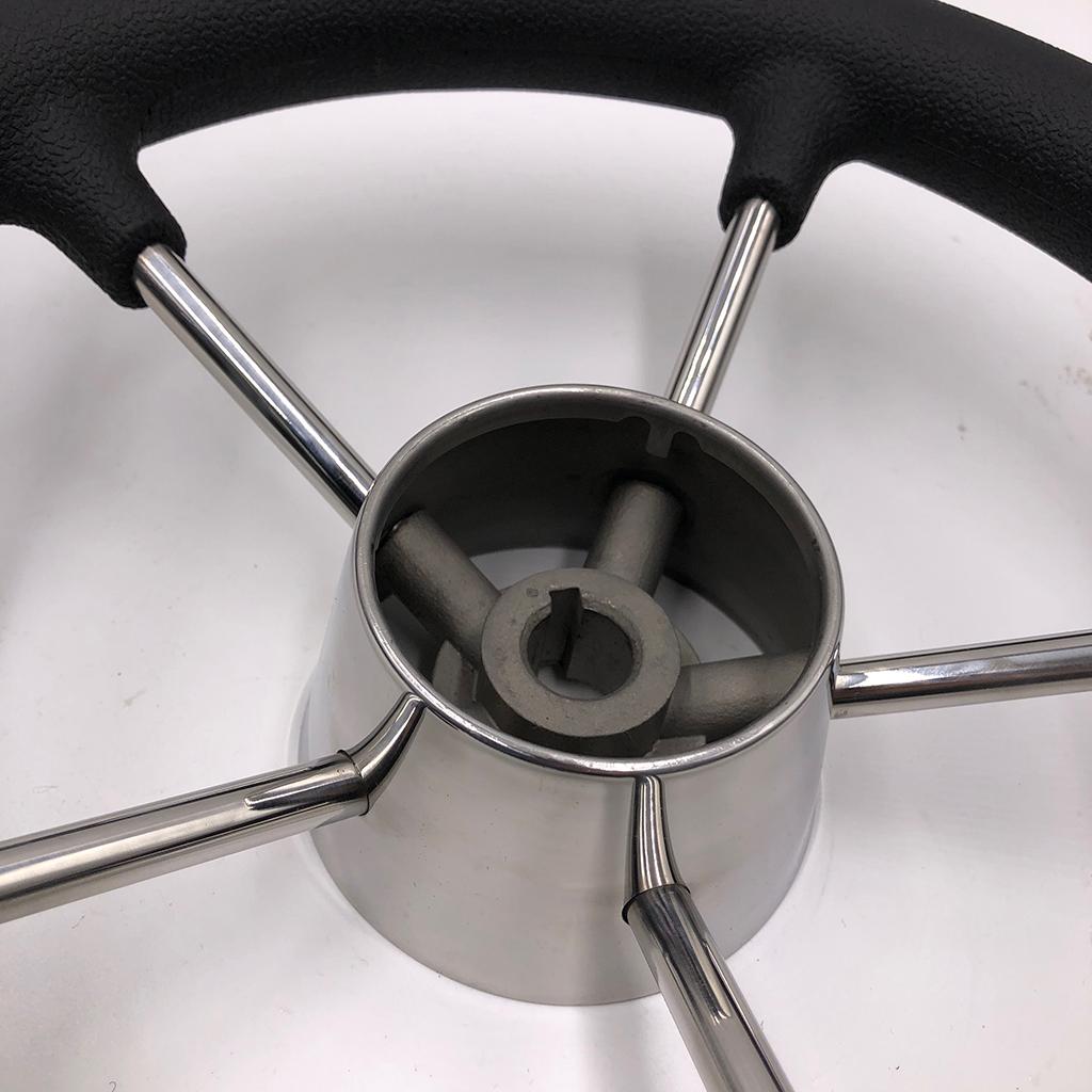 Marine Stainless Steel Boat Steering Wheel 11 5 Spoke for PU Foam Grip"