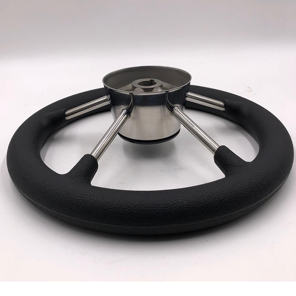 Marine Stainless Steel Boat Steering Wheel 11 5 Spoke for PU Foam Grip"