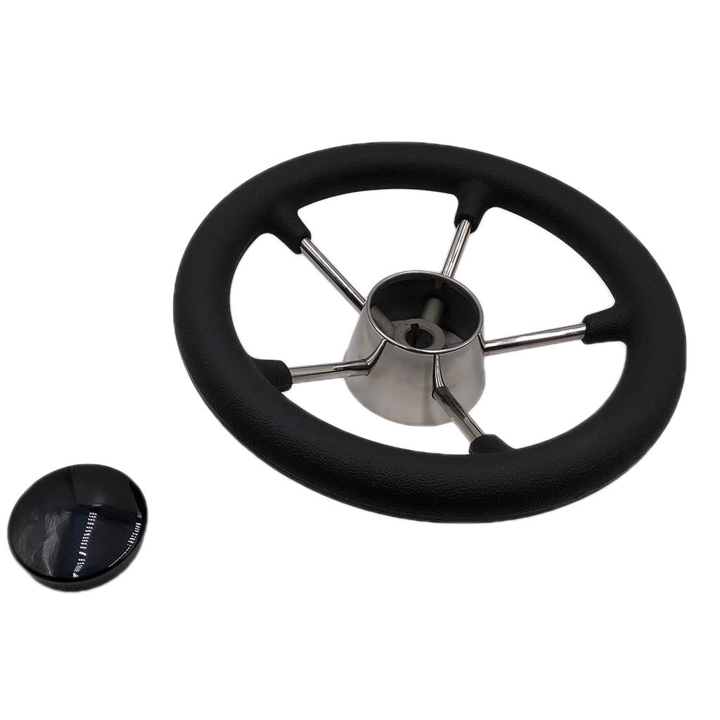 Marine Stainless Steel Boat Steering Wheel 11 5 Spoke for PU Foam Grip"