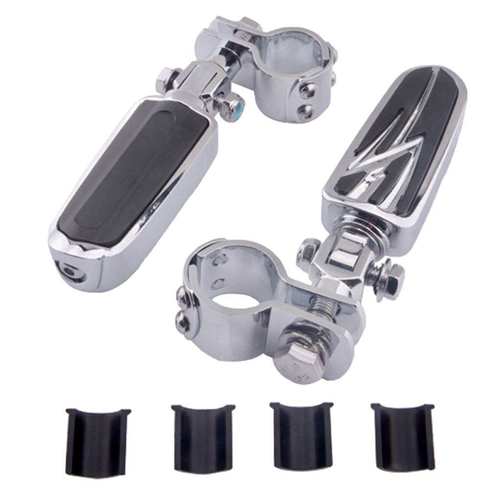 Motorcycle Foot Pegs for Harley Touring Electra Road King Street Glide Chrome