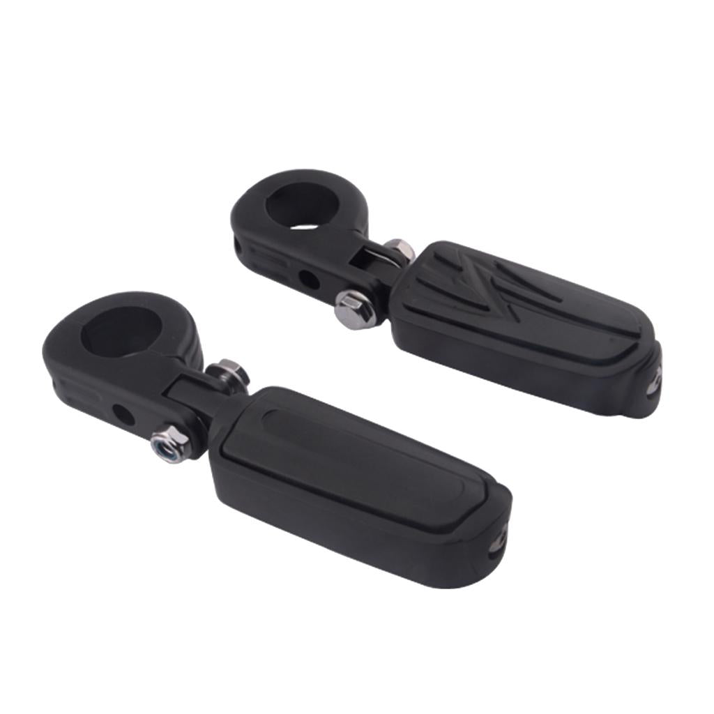 1 1/4 Motorcycle Engine Guard Highway Foot Pegs Footpeg for Harley Black"