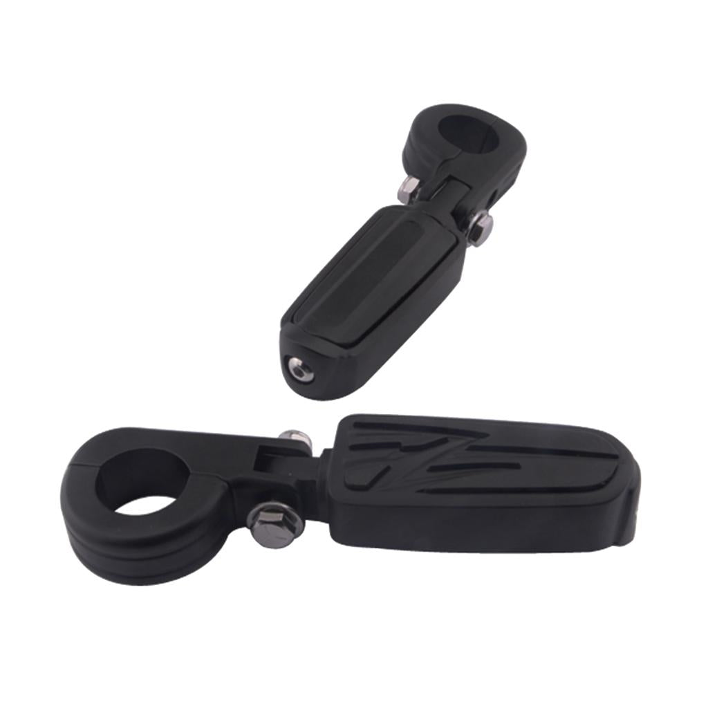 1 1/4 Motorcycle Engine Guard Highway Foot Pegs Footpeg for Harley Black"