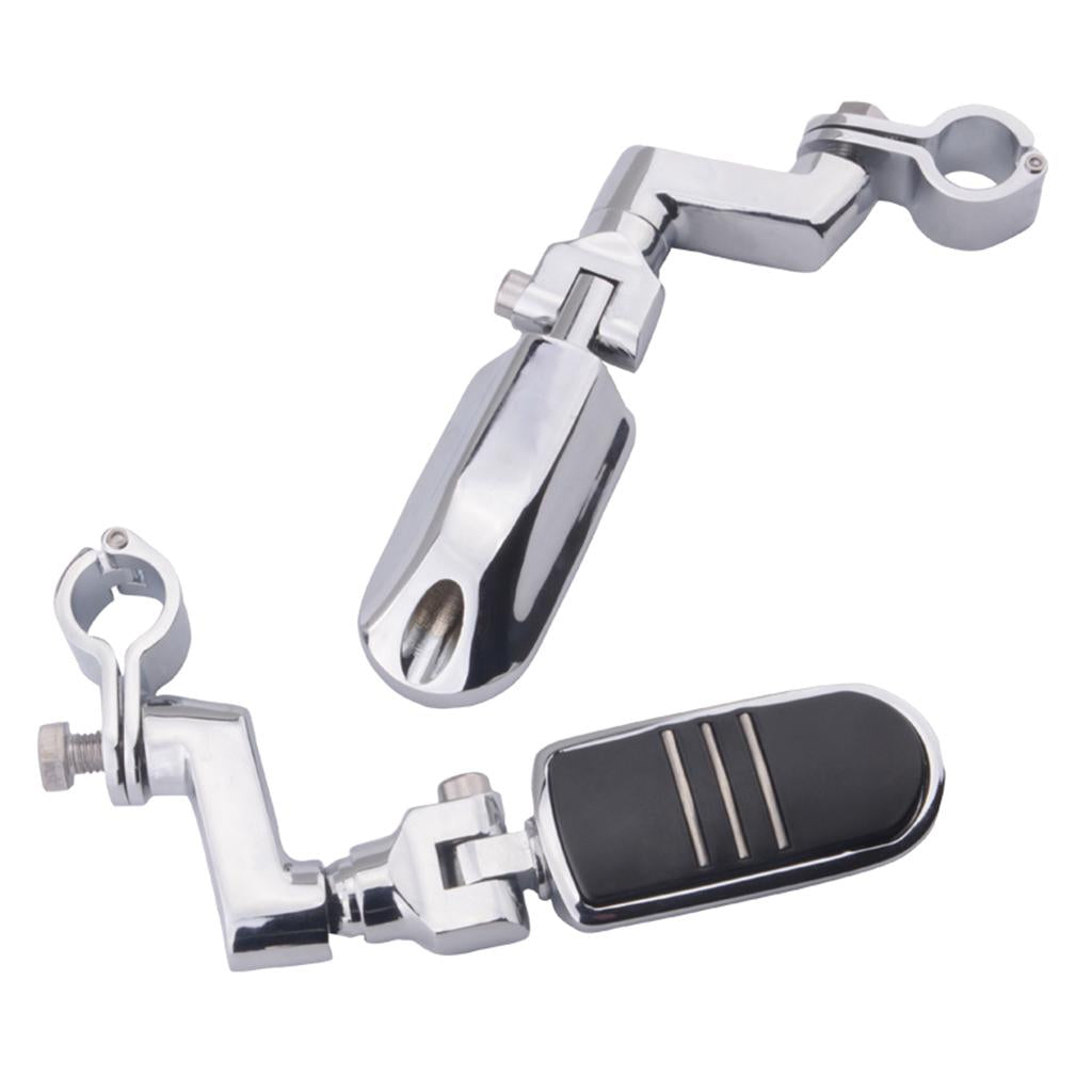 Adjustable Highway Foot Pegs Foot Rest Crash Bar Mount for Harley Road King