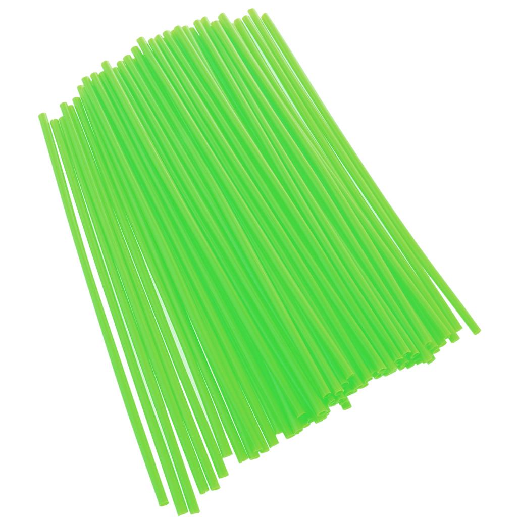 72Pieces Universal Motocross Wheel Rim Spoke Wraps Skins Cover Grass Green
