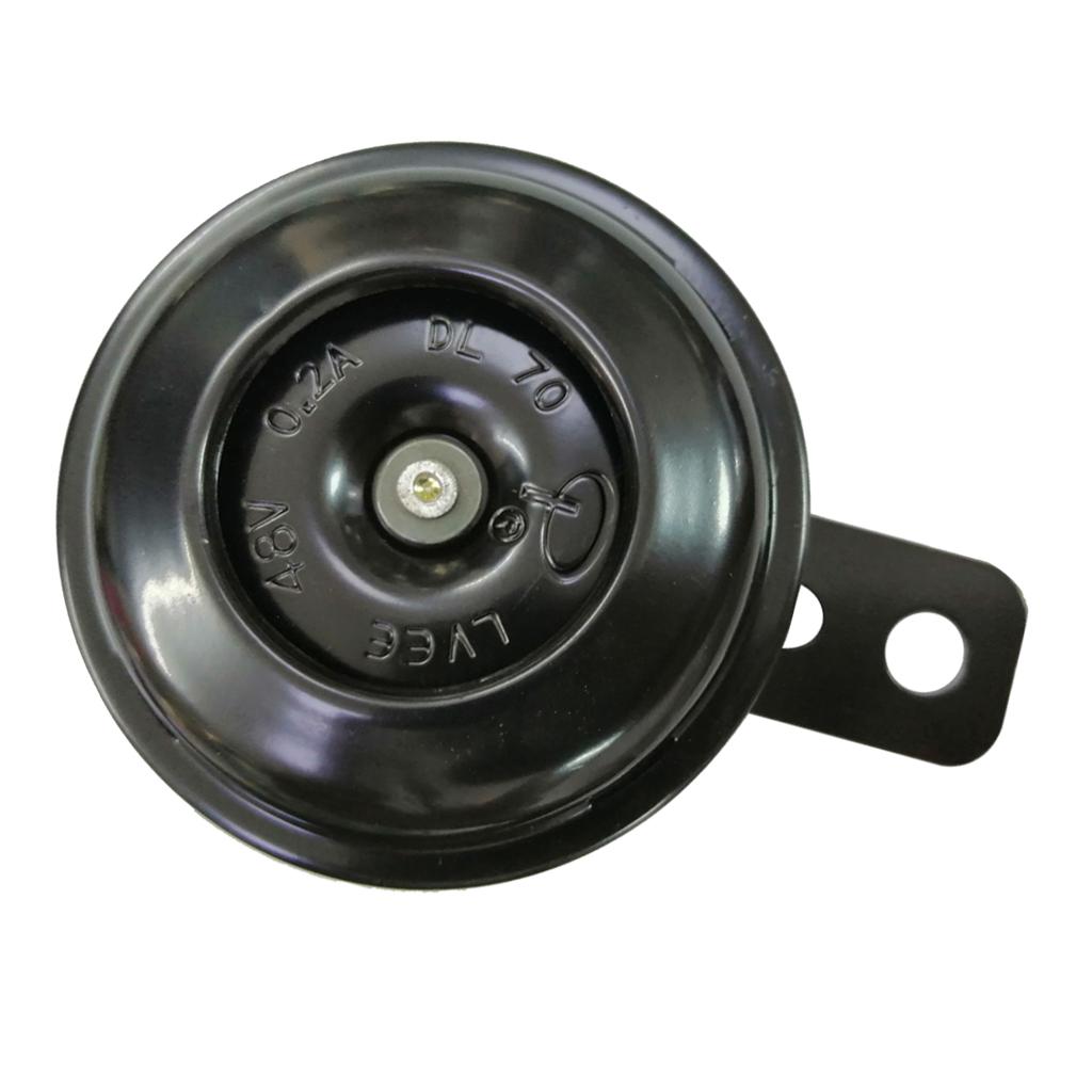 Loud Motorcycle Horn Scooter Bracket for Electric Bike Black 48V 0.2A