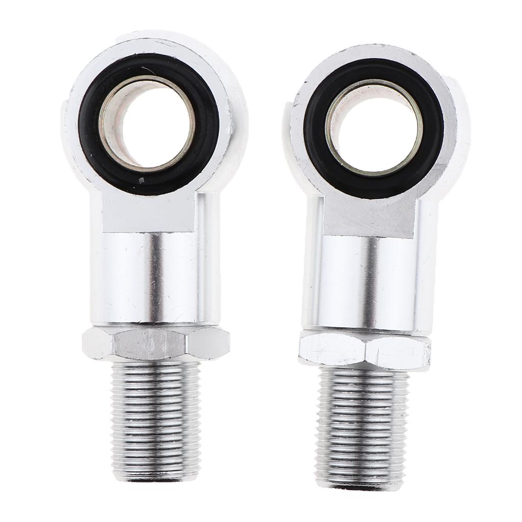 2Pcs Eye Adapters for Motorcycle Scooter Shock Absorber - Silver 14mm