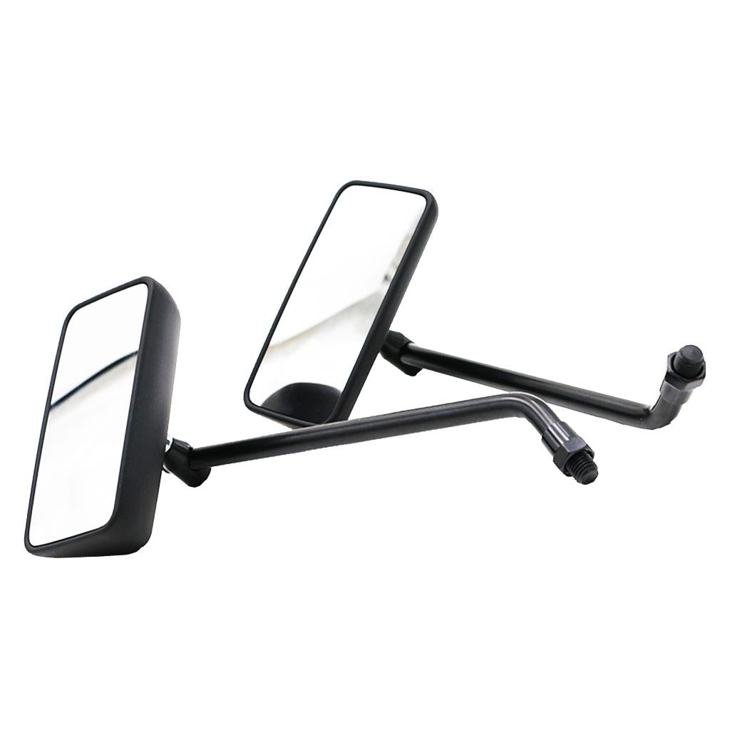 Side Rear View Race Mirrors for Motorcycle Motorbike Scooter ATV Black