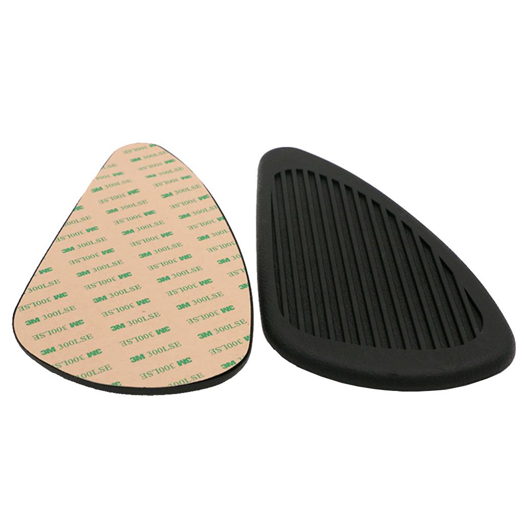 Anti- Slip Side Tank Traction Knee Grip Protectors Gas Tank Stickers Black