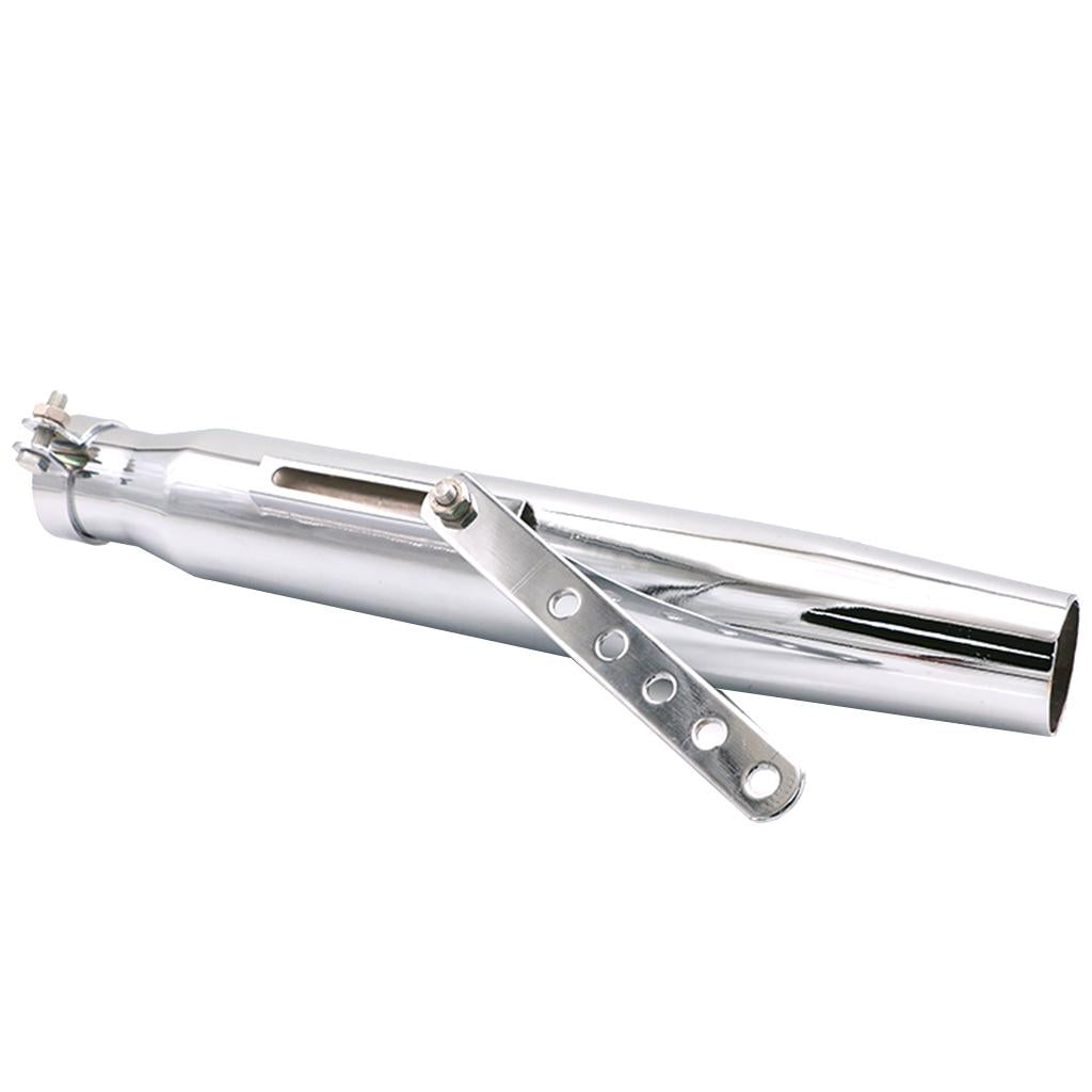 Universal Stainless Steel Motorcycle Exhaust Pipe Muffler for Honda Silver