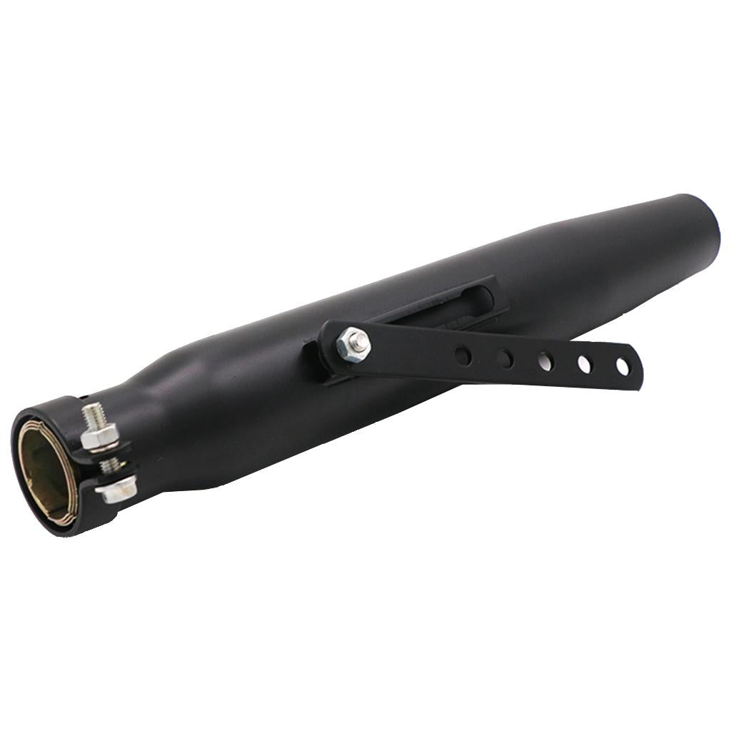 Universal Stainless Steel Motorcycle Exhaust Pipe Muffler for Honda Black