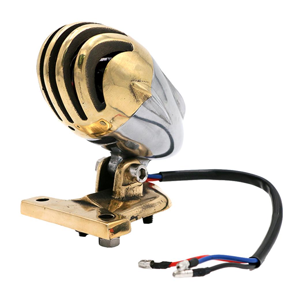12V Dustproof Brass Motorcycle LED Brake Tail Light Turn Signal Lights for Motorcycles ATV
