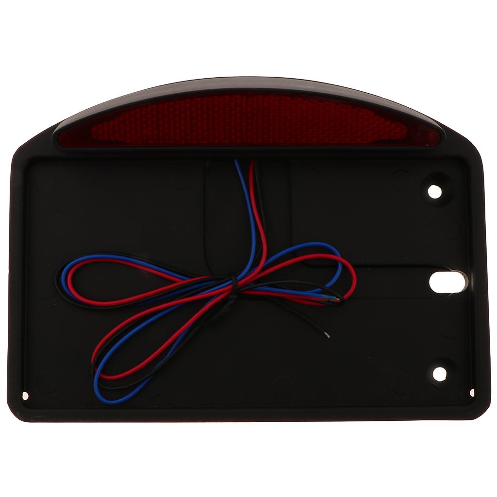 12V LED Motorcycle Turn Signal Brake License Plate Integrated Tail Light