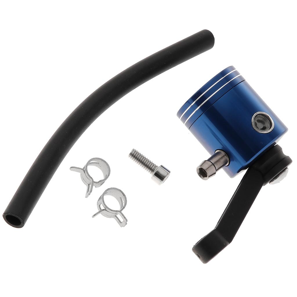 Motorcycle Brake Master Cylinder Fluid Reservoir Clutch Tank Oil Cup Blue