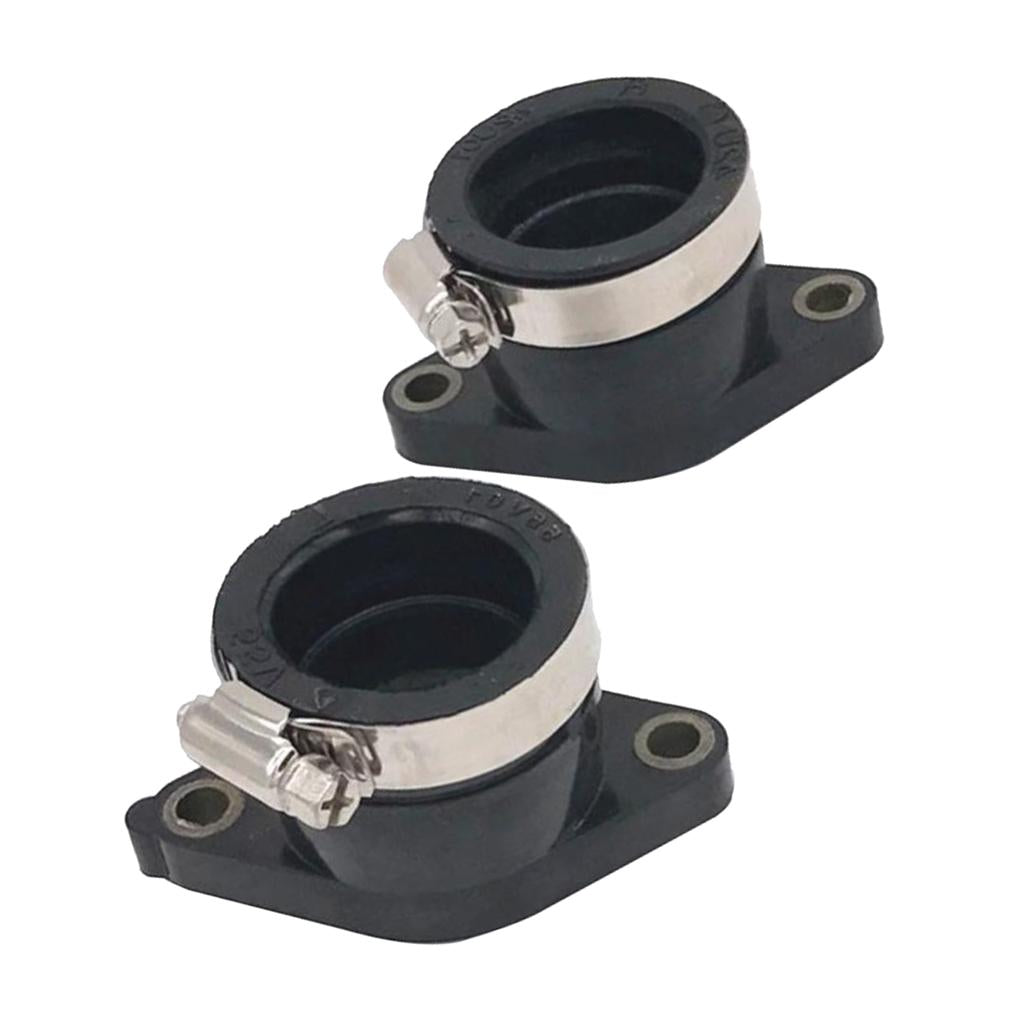 1 Pair Matte Black High Quality Rubber and Aluminum Carburetor Intake Manifold Fits for Yamaha TT 350 XT 350
