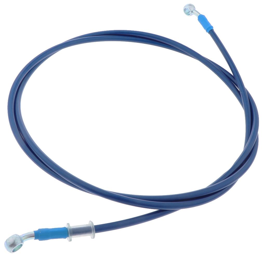 220cm Universal Motorcycle Brake Line Clutch Oil Hose Pipe Fitting Blue
