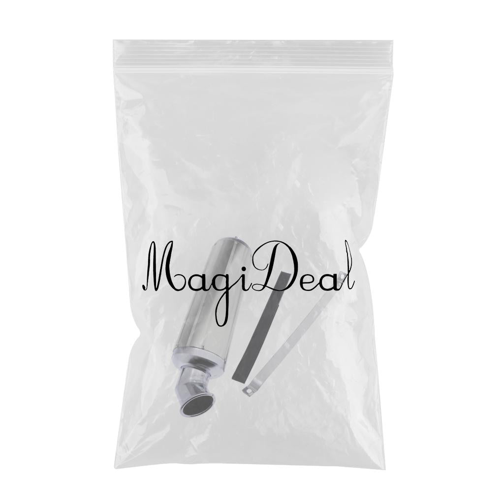 120mm Silver Alloy Exhaust Muffler Pipe Rear Section for Motorcycle ATV