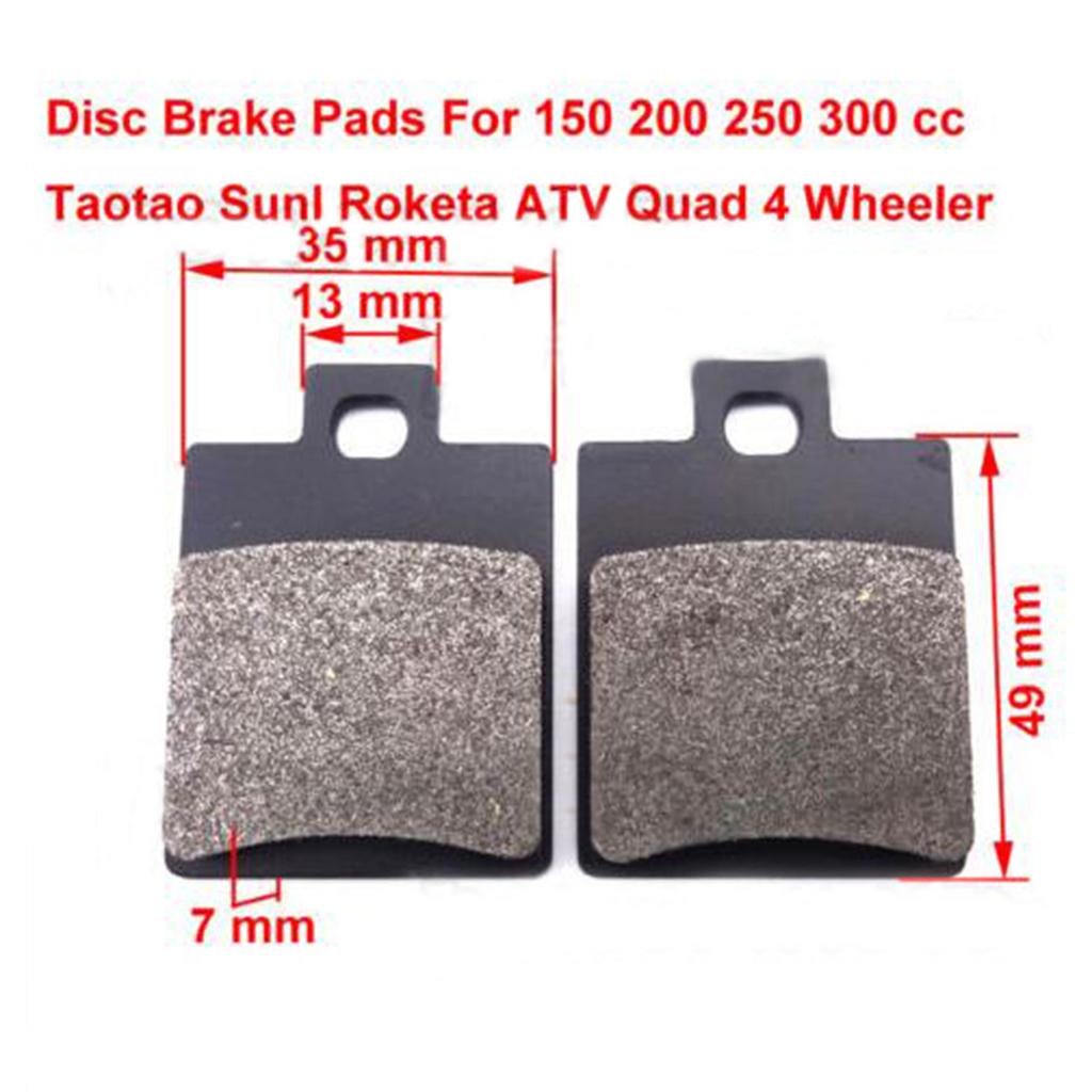 2Pcs Brake Pads Set for 110cc 125cc 150cc 200cc 250cc ATV