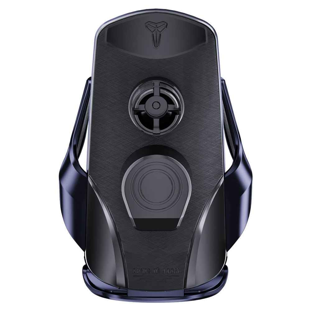 SD32 15W Fast Wireless Charging Car Air Vent Phone Holder 360° Rotation Auto-Clamping Navigation Mount - Black