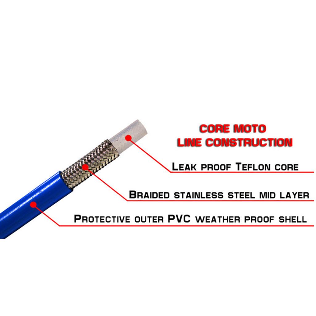 Universal Brake Line Clutch Oil Hose Line Pipe Fitting for Motorcycles 110cm