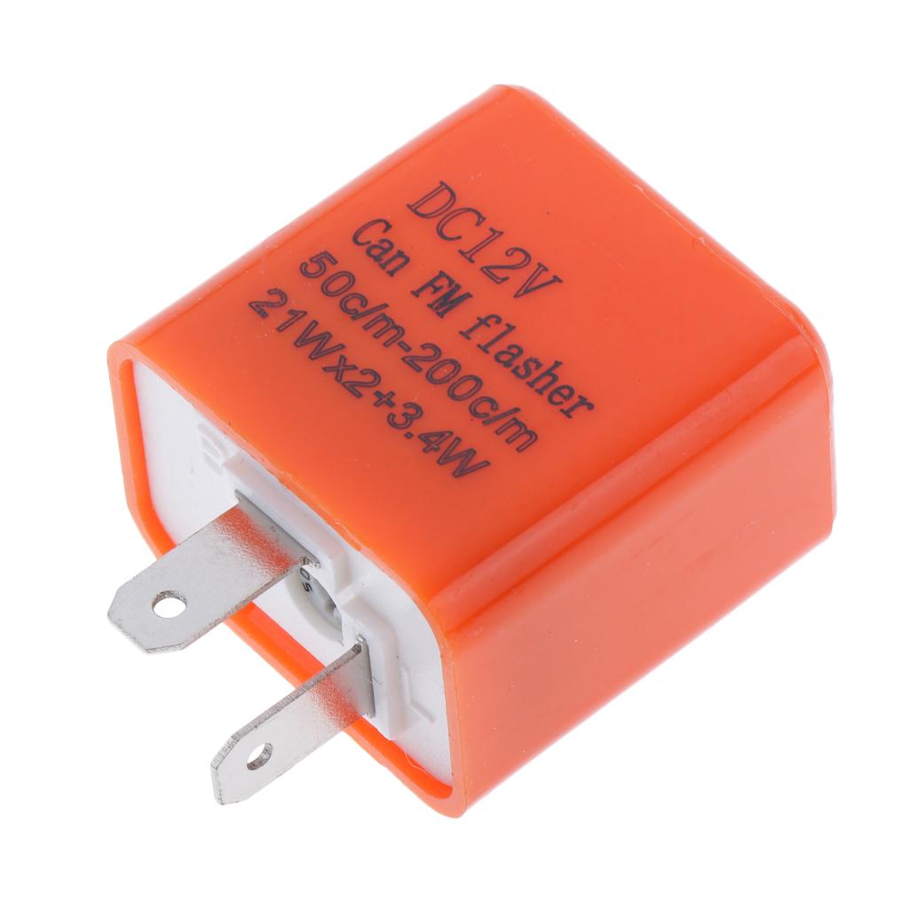 12V Turn Signal Flasher Universal for Motorcycle LED Indicator Light Orange